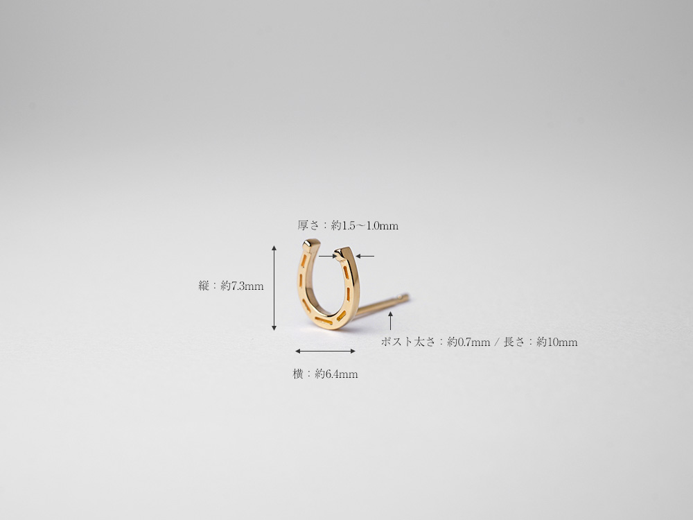 K18 ホースシュー ピアス rph48937623の画像