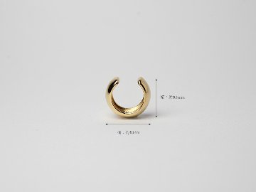 【片耳販売】 K18 ファーバ イヤーカフ rpacp330923の画像