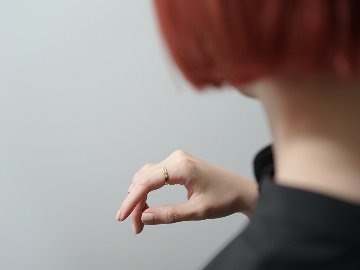 K18 ミルグレイン ダイヤモンド エタニティ リング rpa1940422の画像