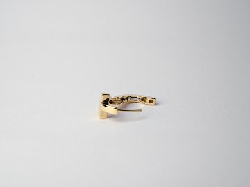 K18 ベイビー クロス フープピアス rpacp327023の画像