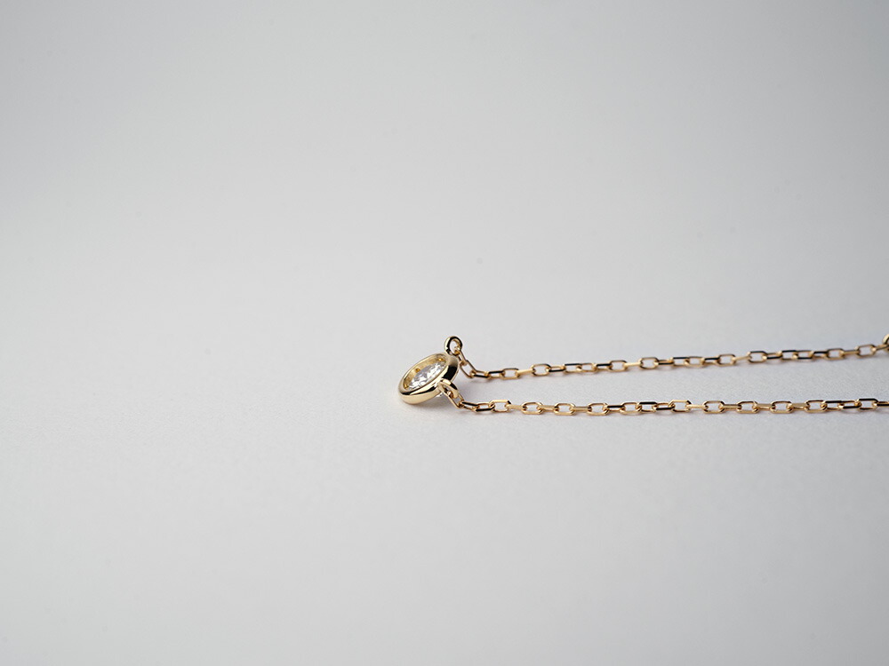 K18 エスタシオン ネックレス 0.3ct （アシンメトリー） Thepavilion rpaub421の画像