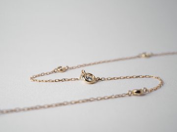K18 エスタシオン ネックレス 0.3ct （アシンメトリー） Thepavilion rpaub421の画像