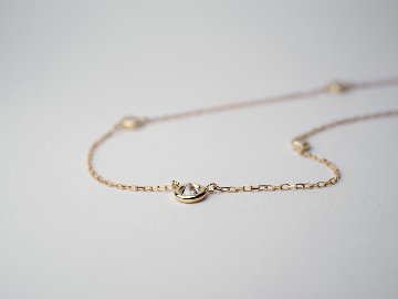 K18 エスタシオン ネックレス 0.3ct （アシンメトリー） Thepavilion rpaub421の画像