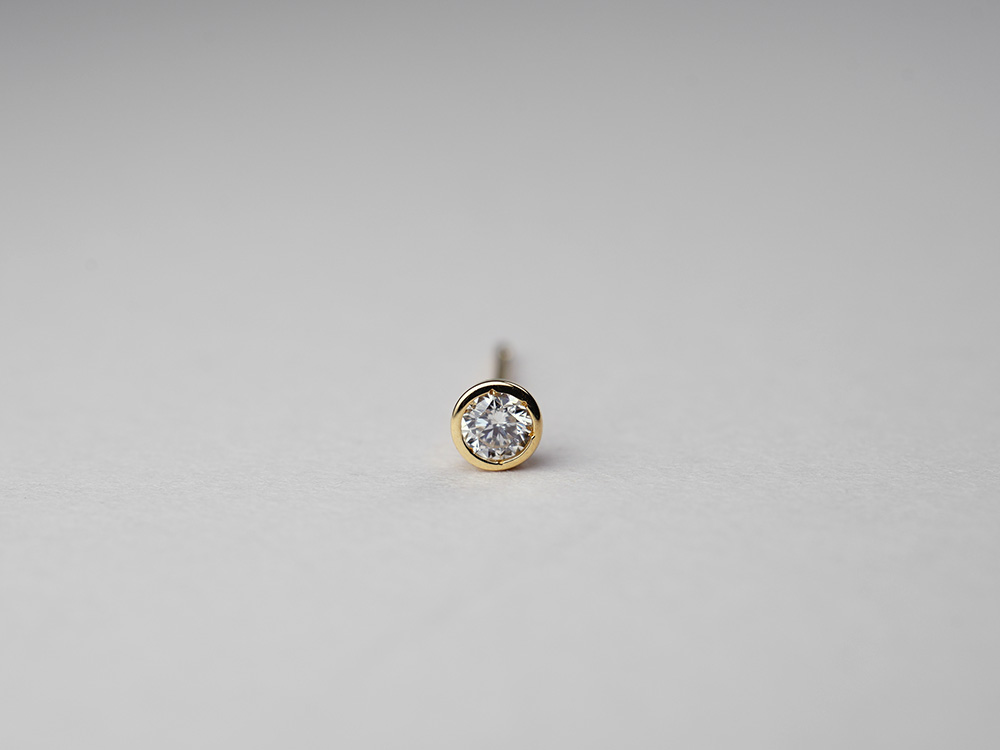 K18 ダイヤモンド スタッド ピアス 0.1ct rpa1945123の画像