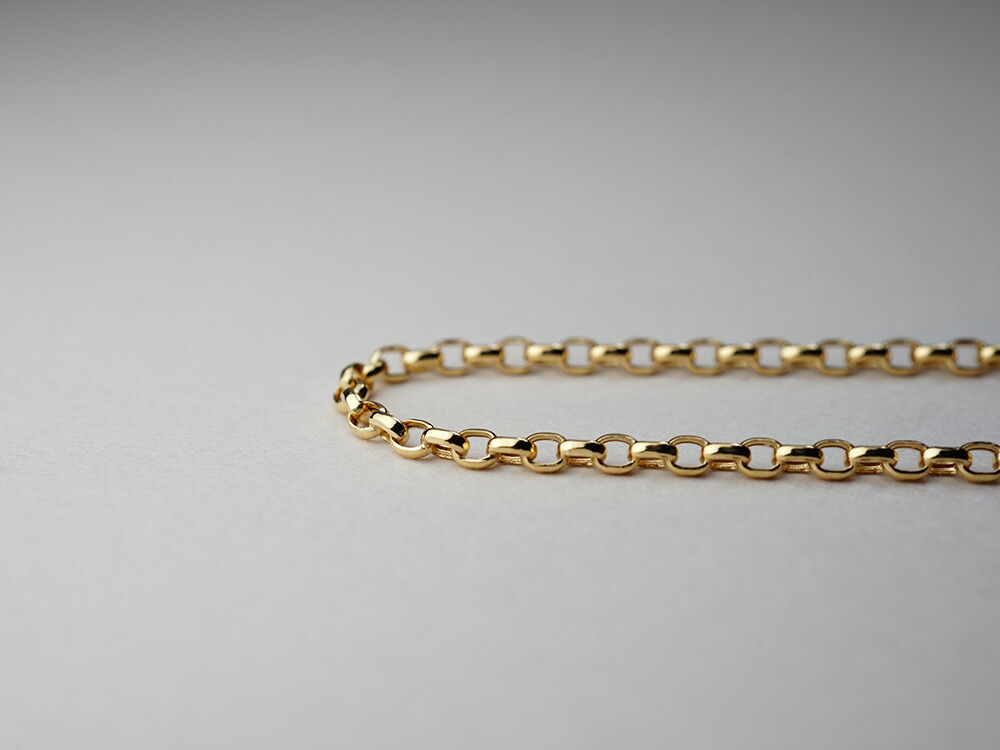 K18 エスカルゴ ネックレスチェーン 2.0mm rpu100021の画像