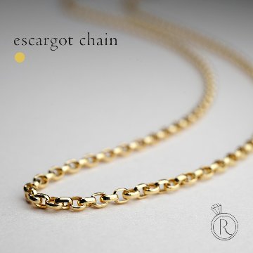 K18 エスカルゴ ネックレスチェーン 2.0mm rpu100021の画像