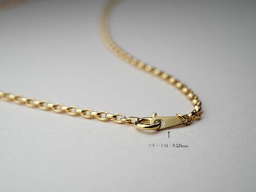 K18 エスカルゴ ネックレスチェーン 2.0mm rpu100021の画像