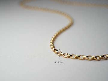 K18 エスカルゴ ネックレスチェーン 2.0mm rpu100021の画像