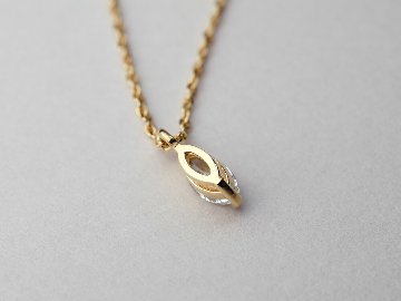 K18 マーキースカット ダイヤモンド ネックレス 0.15ct rph64099621の画像