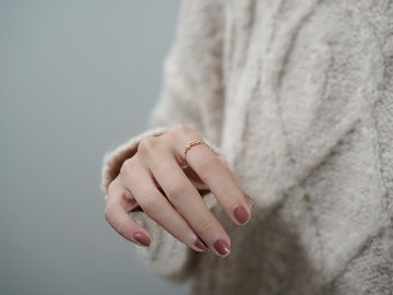 K18 ダイヤモンド モザイクタイチェーンリング rph69611522の画像