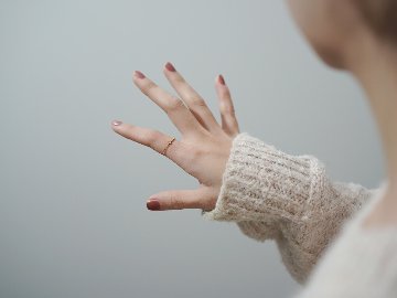 K18 ダイヤモンド モザイクタイチェーンリング rph69611522の画像