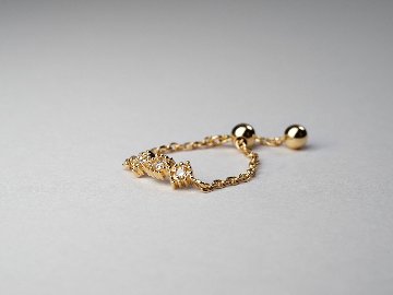 K18 ダイヤモンド モザイクタイチェーンリング rph69611522の画像