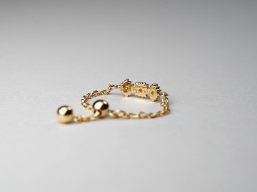 K18 ダイヤモンド モザイクタイチェーンリング rph69611522の画像