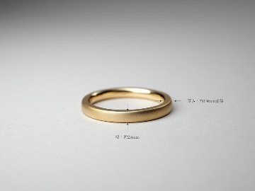 K18 シェーディングマット リング　14号 K18 ザ マット リング