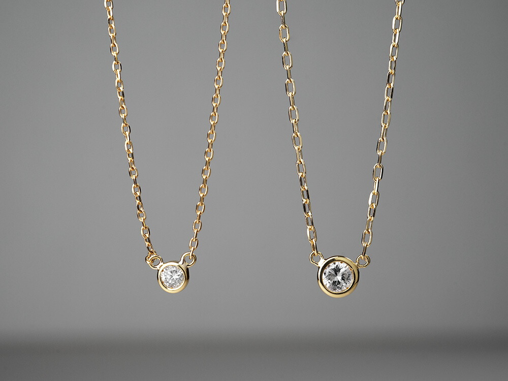 K18 ダイヤモンド ネックレス 0.05ct The pavilion rpaub921の画像