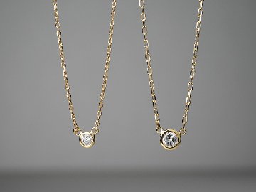 K18 ダイヤモンド ネックレス 0.05ct The pavilion rpaub921の画像