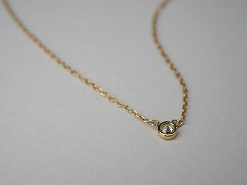 K18 ダイヤモンド ネックレス 0.05ct The pavilion rpaub921の画像