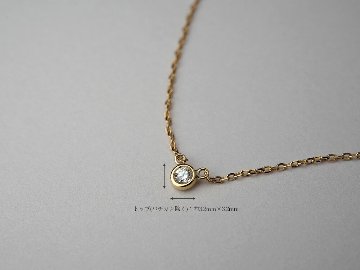 K18 ダイヤモンド ネックレス 0.05ct The pavilion rpaub921の画像