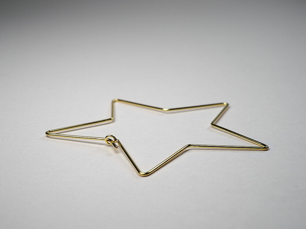 K18 スターフープピアス rpaub1123の画像