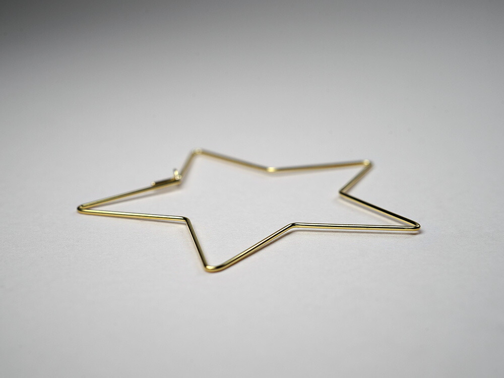 K18 スターフープピアス rpaub1123の画像