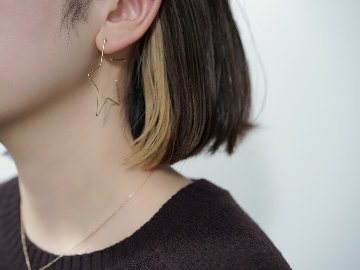 K18 スターフープピアス rpaub1123の画像