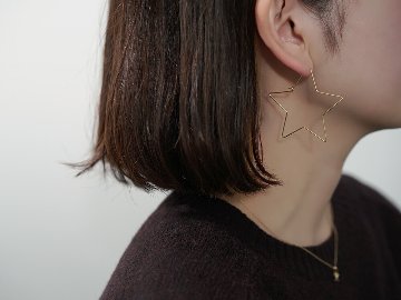 K18 スターフープピアス rpaub1123の画像