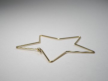 K18 スターフープピアス rpaub1123の画像