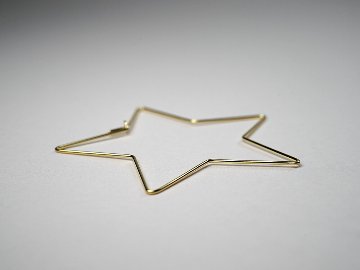 K18 スターフープピアス rpaub1123の画像