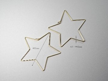 K18 スターフープピアス rpaub1123の画像