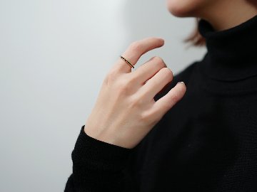 K18 ブラック ダイヤモンド フルエタニティ リング 0.5ct rpg012031821122の画像
