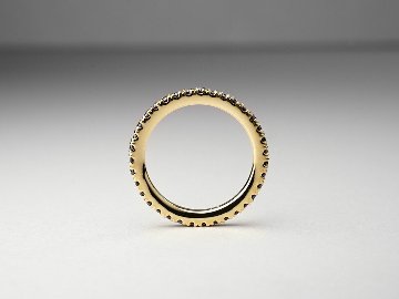 K18 ブラック ダイヤモンド フルエタニティ リング 0.5ct rpg012031821122の画像