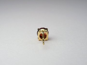K18 アルマンディン ガーネット ローズカット ピアス rpacp1789g23の画像