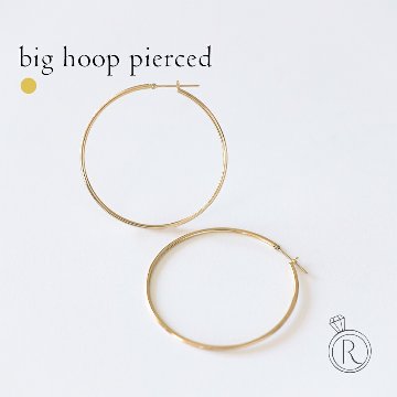 K18 ビッグ フープピアス rph43587623の画像