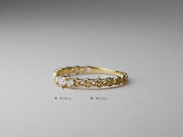 K18 ダイヤモンド レース リング rpa1970122の画像