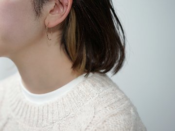 K18 ムーンライト フープピアス rpa1884223の画像