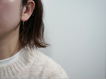 K18 ムーンライト フープピアス rpa1884223の画像