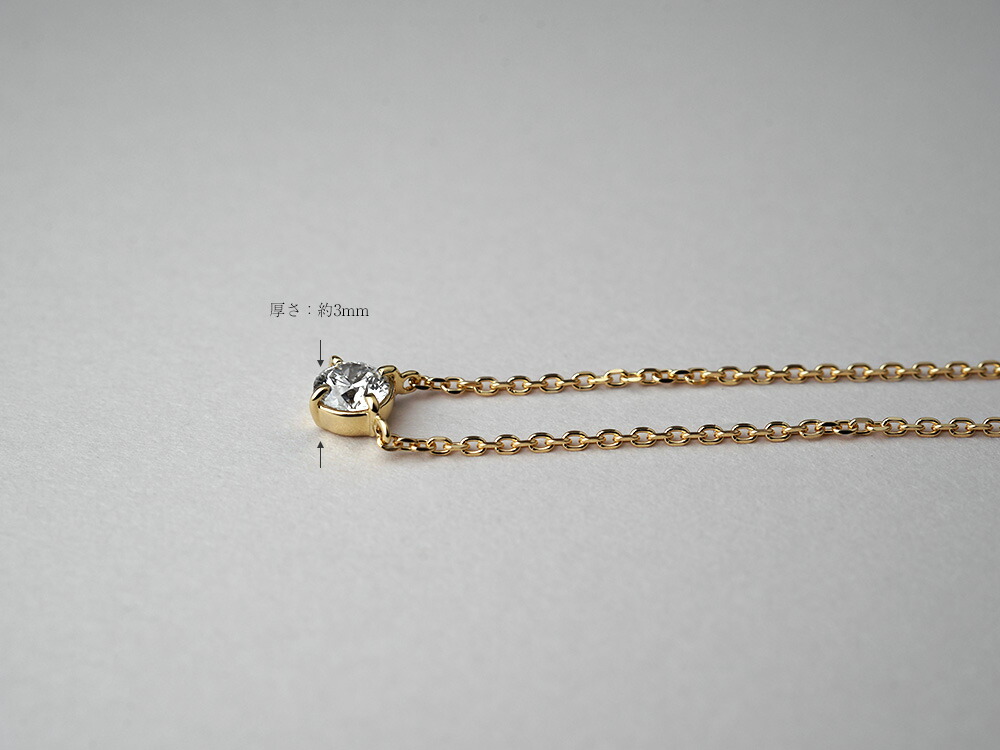 K18 ダイヤモンド ネックレス 0.3ct/G/VSup/H&C rpa2856621の画像