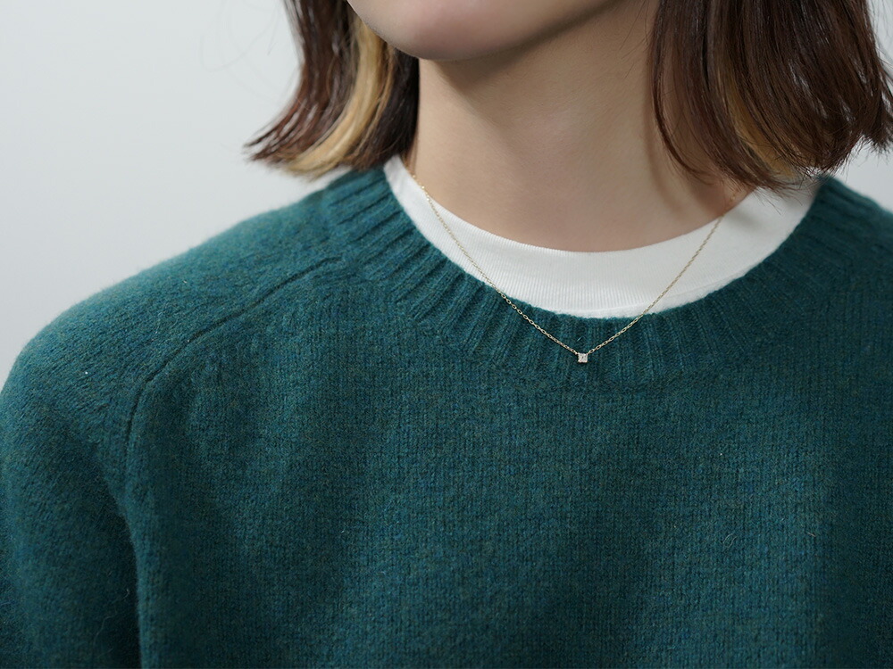 K18 カレカット ダイヤモンド ネックレス G/VSクラス rpa2795521の画像