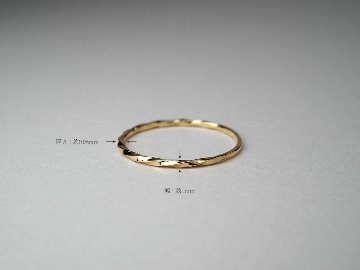 K18 Hineri リング rph11232022の画像