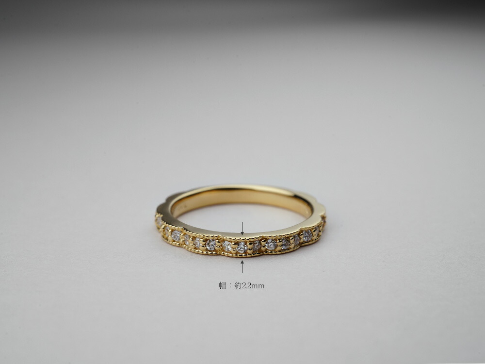 K18 ヴァーグ ダイヤモンド リング rpa1939322の画像