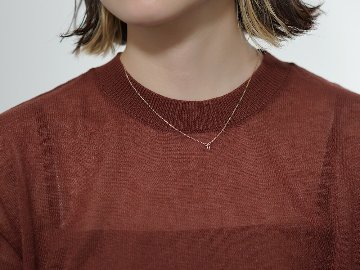 K18 タイニー リボン ダイヤモンド ネックレス rpayp143921の画像