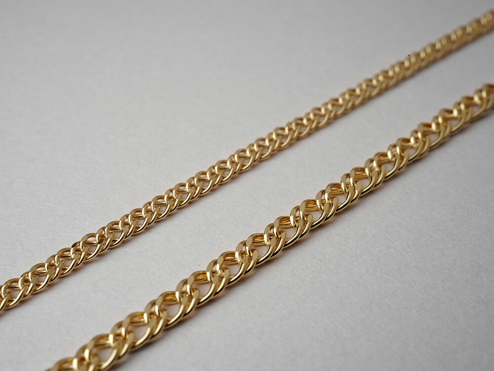 K18 ダブル 喜平 ネックレスチェーン rpu100121の画像