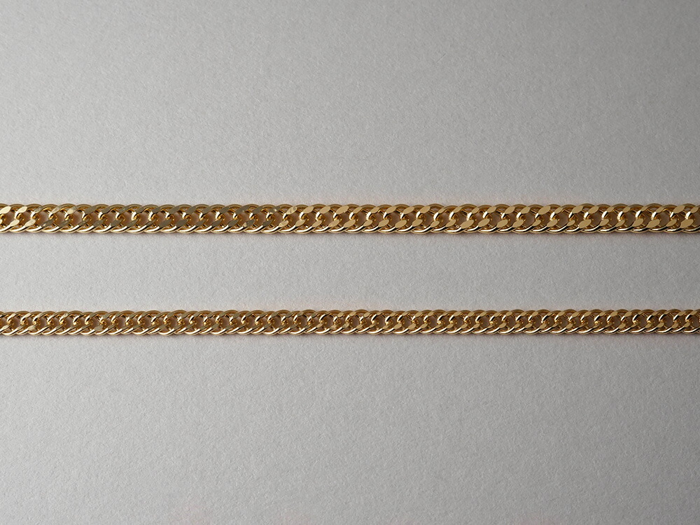 K18 ダブル 喜平 ネックレスチェーン rpu100121の画像