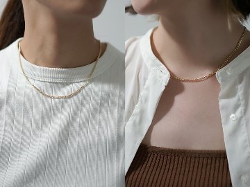 K18 ダブル 喜平 ネックレスチェーン rpu100121の画像