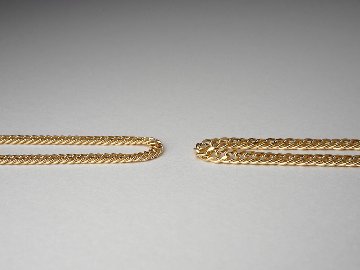 K18 ダブル 喜平 ネックレスチェーン rpu100121の画像