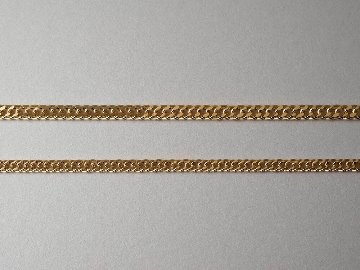 K18 ダブル 喜平 ネックレスチェーン rpu100121の画像