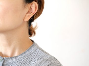 【片耳販売】 K18 フラッター イヤーカフ rph55573623の画像