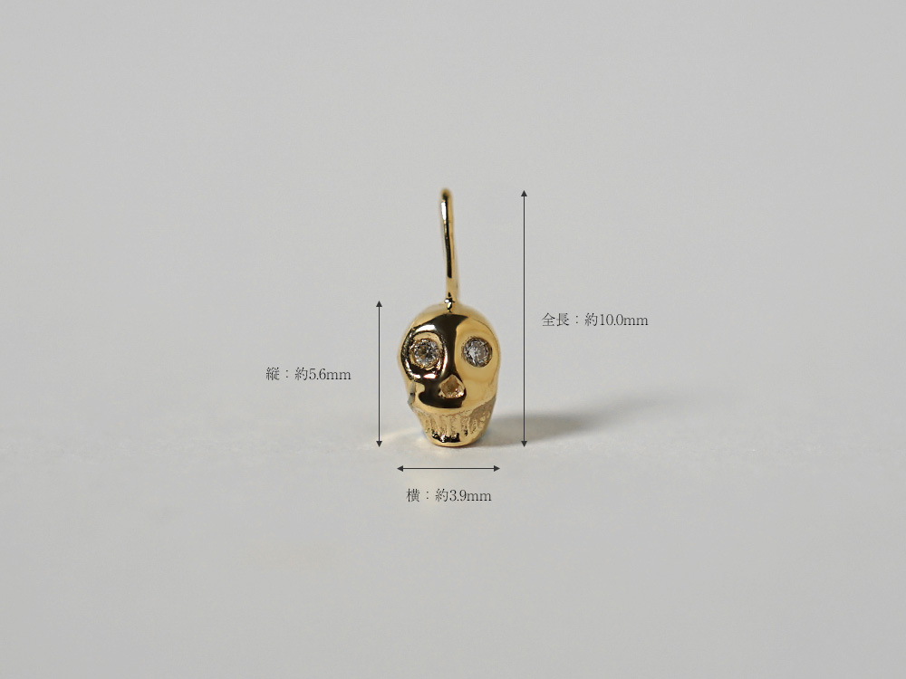 K18 ダイヤモンド ペンダントトップ カラベラ rpaub11521の画像