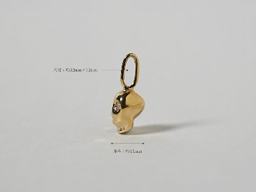 K18 ダイヤモンド ペンダントトップ カラベラ rpaub11521の画像