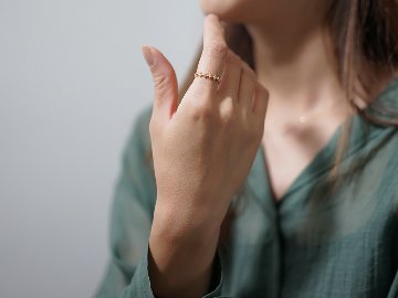 K18 ダイヤモンド ハロ リング rpa3036422の画像